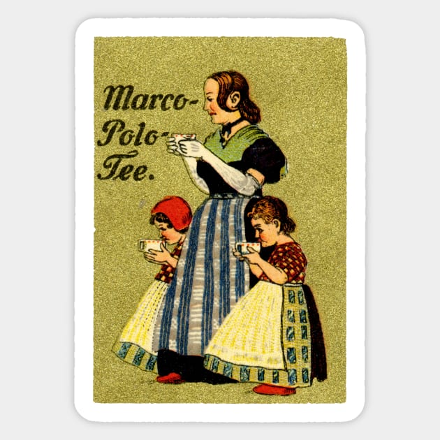 1915 Enjoy Marco Polo Tea Sticker by historicimage